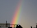 夕方の虹　（池袋3丁目から　7月27日午後6時26分）